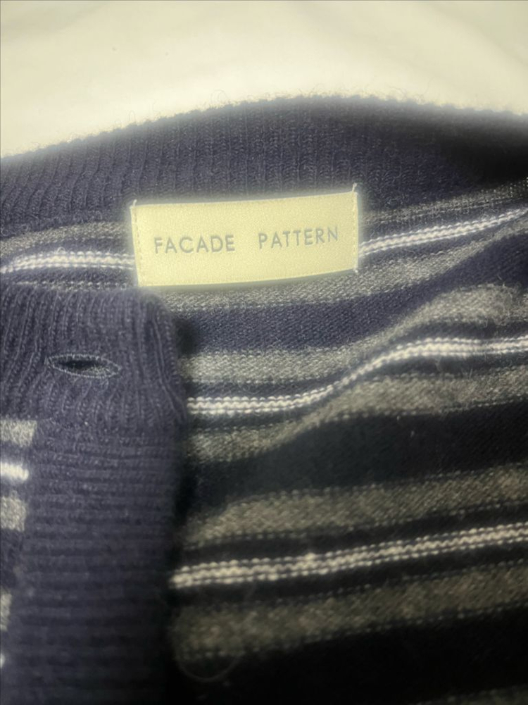 스트라이프 니트 가디건 이미지