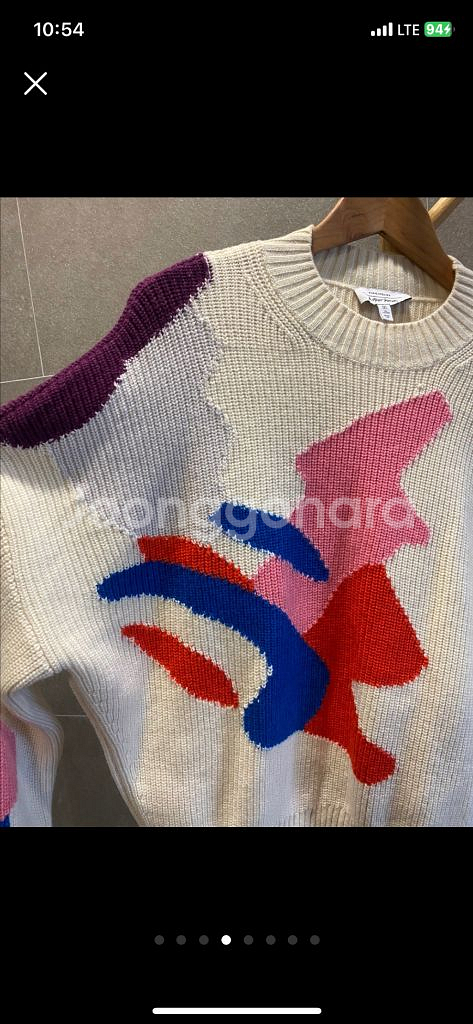 [새상품] 앤아더스토리즈 패턴 울50 니트 (L)--2