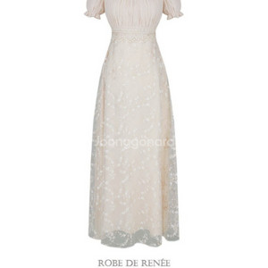 르네 드레스 라벨 블랑 원피스