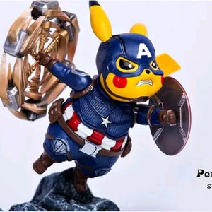 피카츄 레진 - 어벤져스 캡틴 아메리카 묠니르