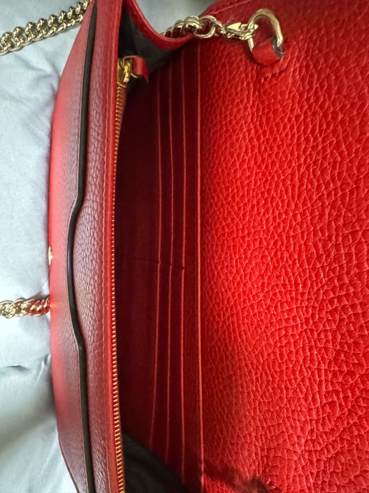 구찌 소호 디스코백 레드 체인 크로스백 이미지