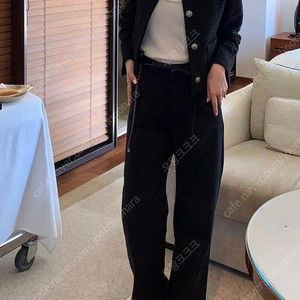 르플레인 블랙 핀턱 팬츠 (m사이즈)