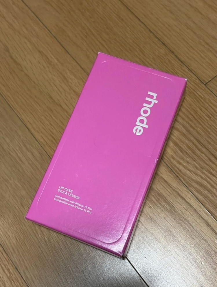 Rhode 립 케이스 iPhone 15 Pro 핑크--1
