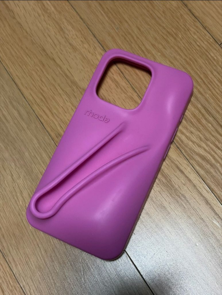 Rhode 립 케이스 iPhone 15 Pro 핑크--3