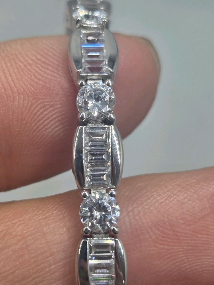 지르콘 은팔찌--2