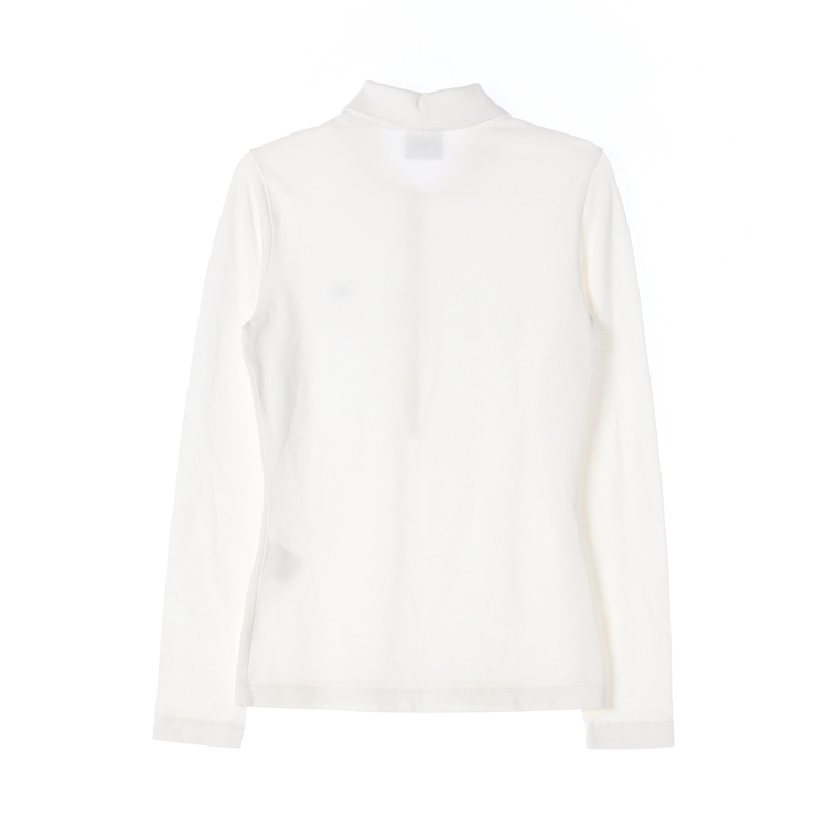 [XS]라코스테 화이트 로고 긴팔 카라티 폴로 티셔츠--1