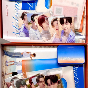 투바투 txt 메모리즈3 + 미드썸머 (썬라이즈 레드/스카이블루) 포카 풀셋 이미지