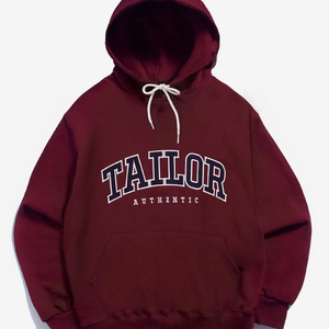 테일러 후드티 버건디 이미지