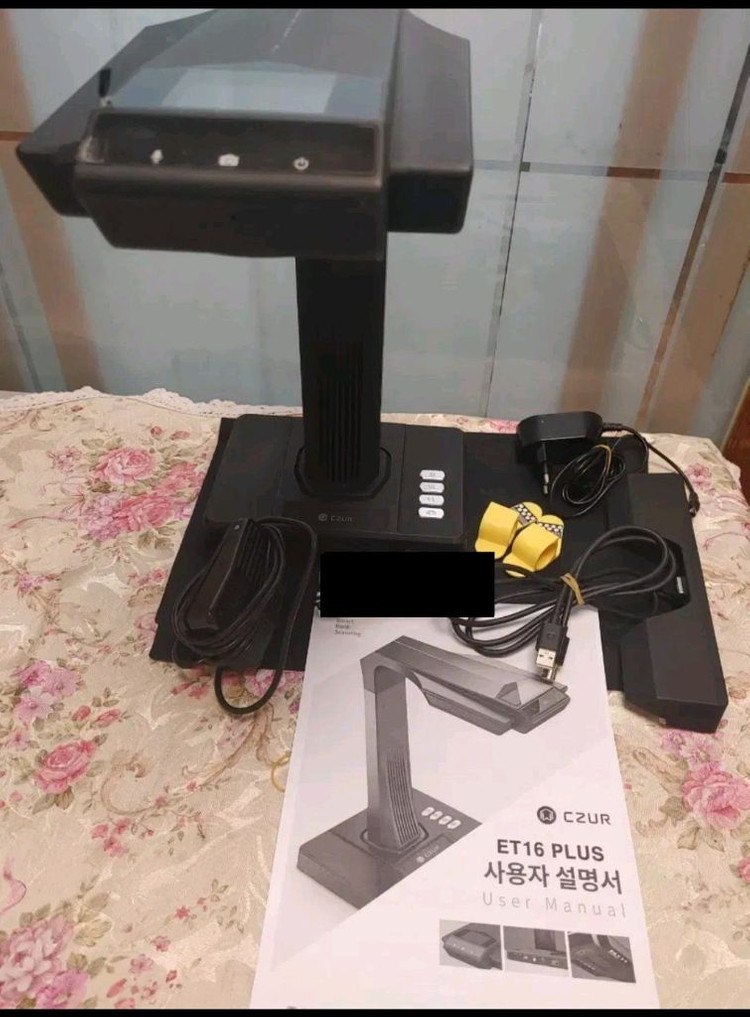 CZUR ET16 Plus 비파괴식 북스캐너, 시저코리아.책.프린트 스캔--0