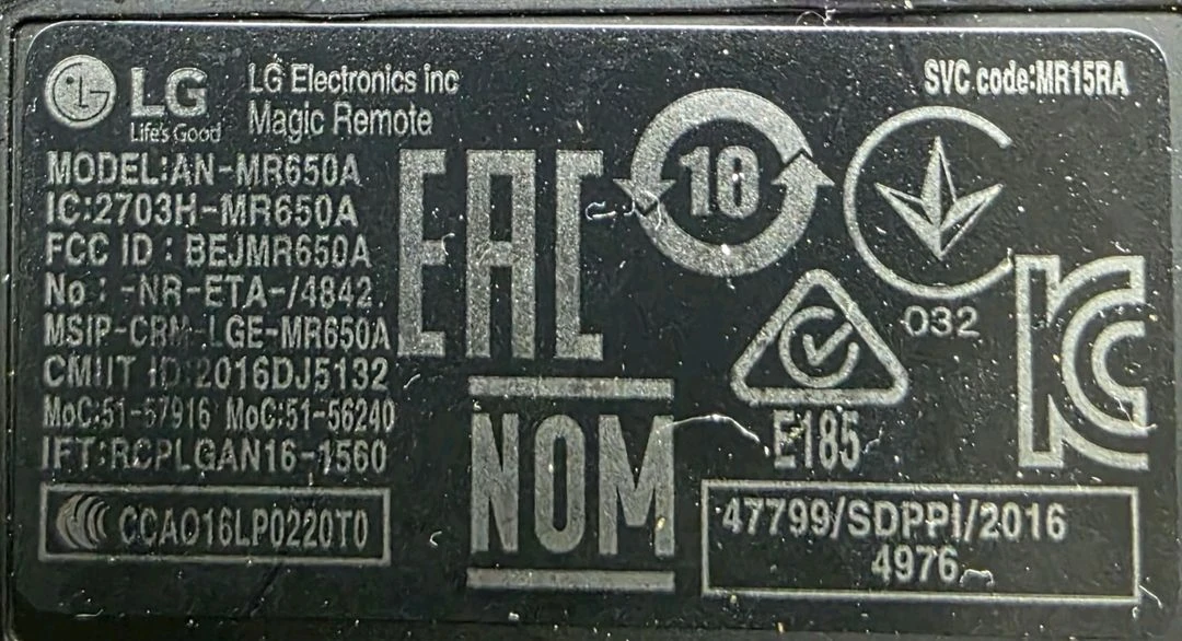 LG 매직 리모컨 mr650a 이미지