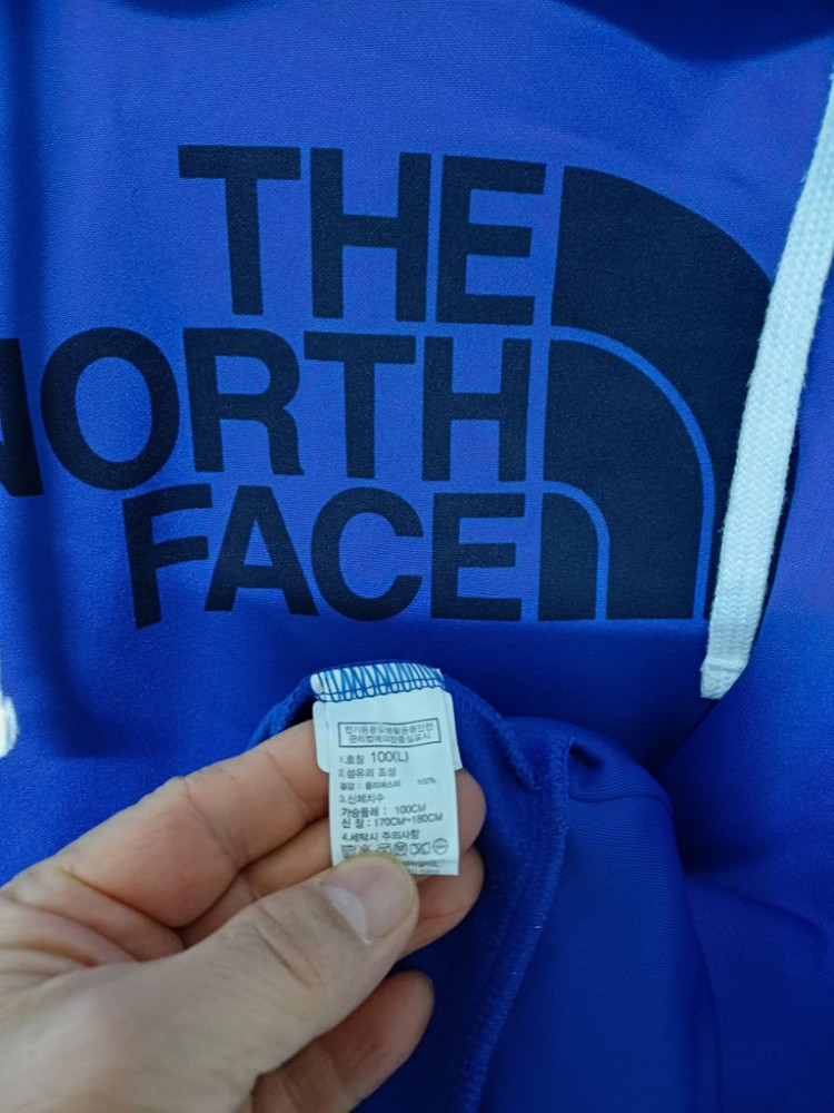 남성 노스페이스 기모 후드티 (새상품급.스판100) 이미지