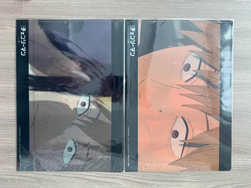 2개세트)체인소 맨 레제 마키마 덴지 클리어파일 일본 로프트 한정 굿즈 이미지