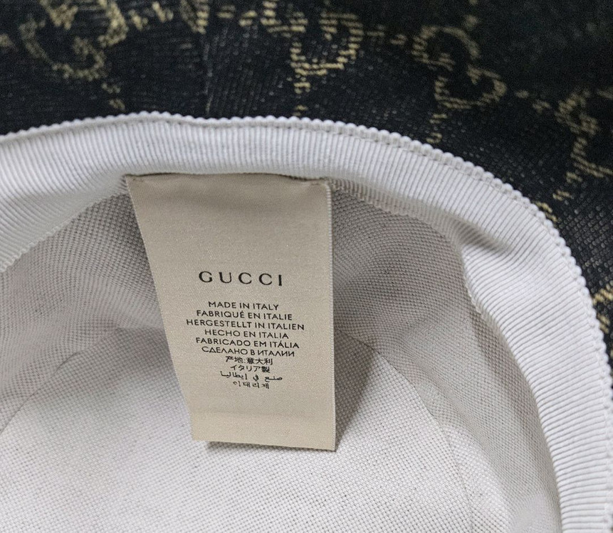 남녀공용구찌 GG 패턴 버킷햇 블랙--5