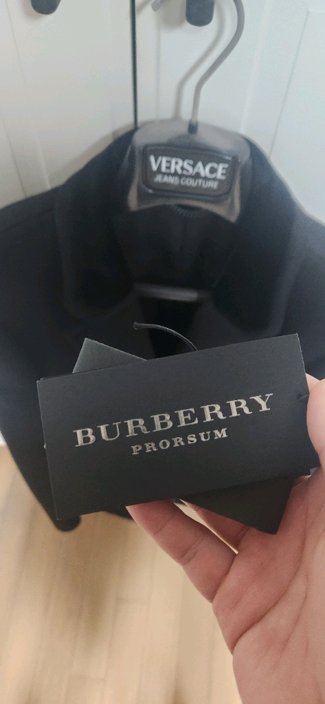 버버리프로섬 벨벳카라 체스터필드 코트 50--5