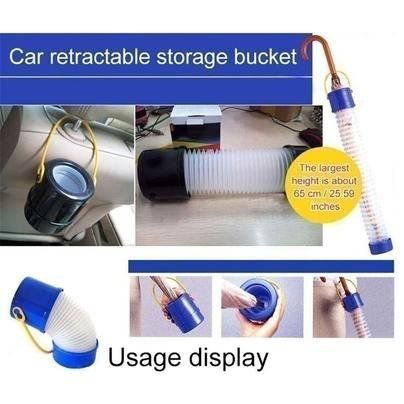 새 파랑색 차량용 우산 수납함 방수 수납 용품 편리 걸이 정리 차안 이미지