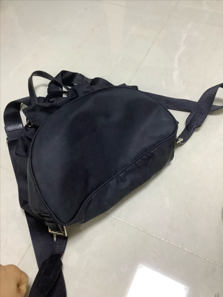 프라다 나일론 백팩--4