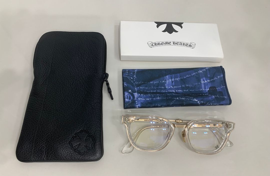 크롬하츠 덕버터 크리스탈 골드 [CRYS/GP] 안경 클리어 이미지