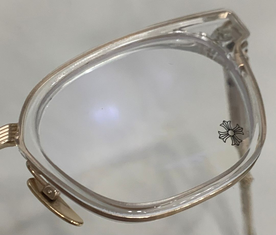 크롬하츠 덕버터 크리스탈 골드 [CRYS/GP] 안경 클리어 이미지