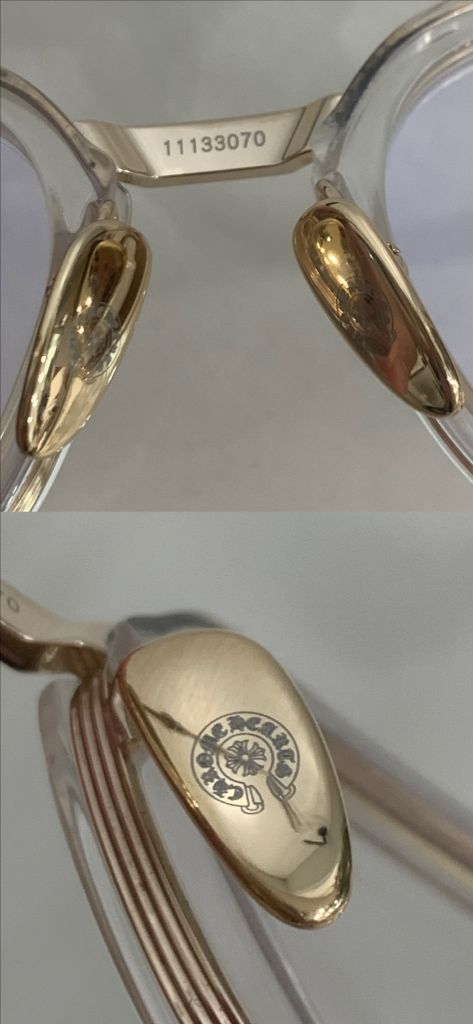 크롬하츠 덕버터 크리스탈 골드 [CRYS/GP] 안경 클리어 이미지