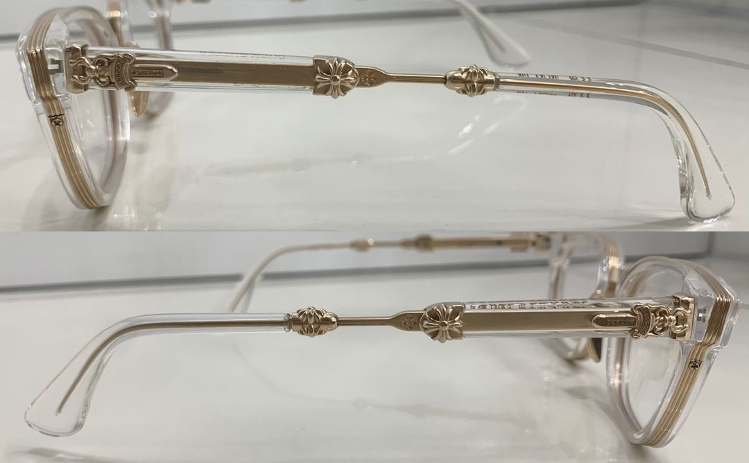 크롬하츠 덕버터 크리스탈 골드 [CRYS/GP] 안경 클리어 이미지