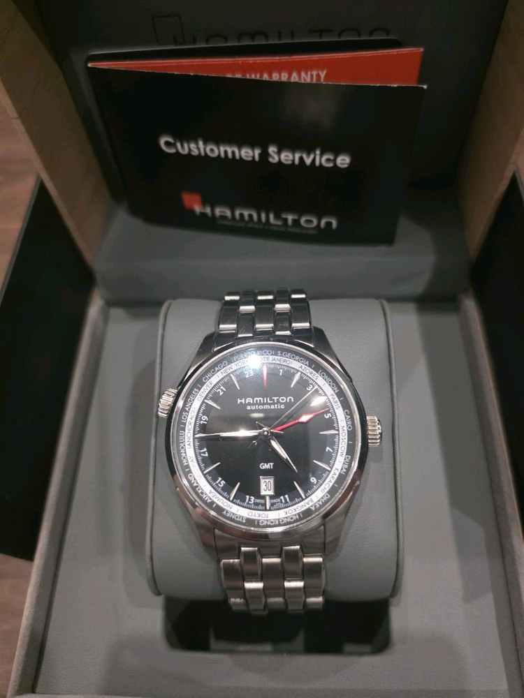 해밀턴 GMT 오토매틱 시계 풀박스--2