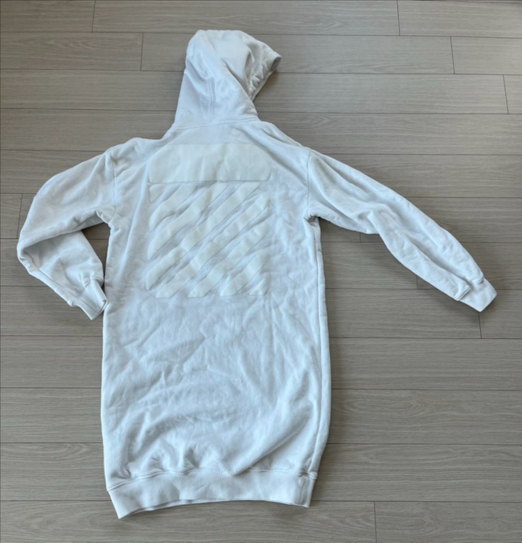 (거의새것) 이태리정품 오프화이트 Off-White 후드 롱 원피스 XS(여성90-95) 이미지