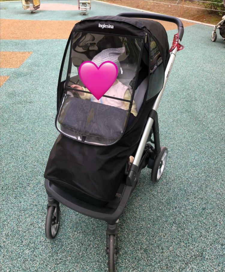 잉글레시나 앱티카 양방향 디럭스 유모차+방풍커버+다리방한커버+레인커버+유아시트+벨트커버+컵꽂이 등--2