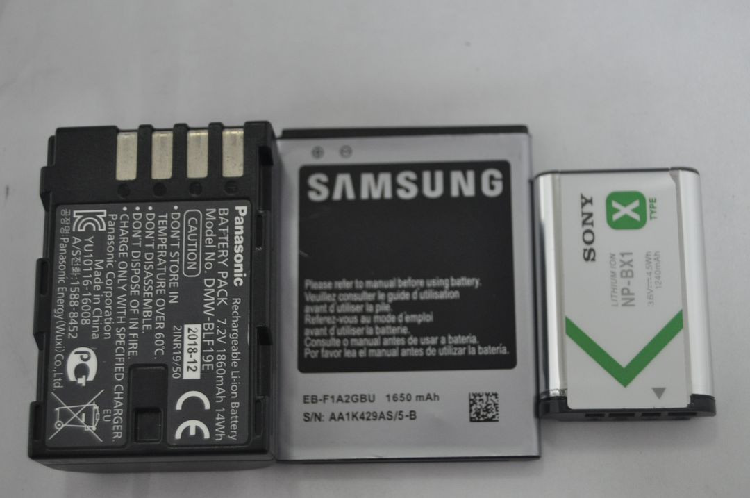 소니배터리NP-FZ100 NP-FW50 NP-BX1 파나소닉DMW-BLF19 삼성AA1K429AS삼성SB-L220 이미지