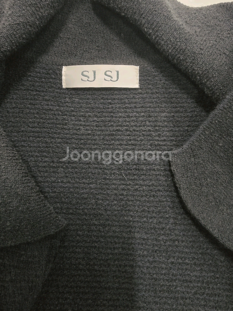 SJSJ 블랙 니트 롱 원피스--7