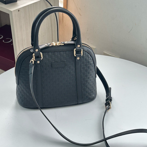 구찌 마이크로시마 미니돔 토트백 블랙