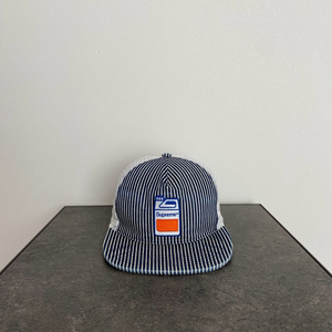 (OS) 슈프림 6패널 볼캡 모자 오일 박스 히코리 스트라이프