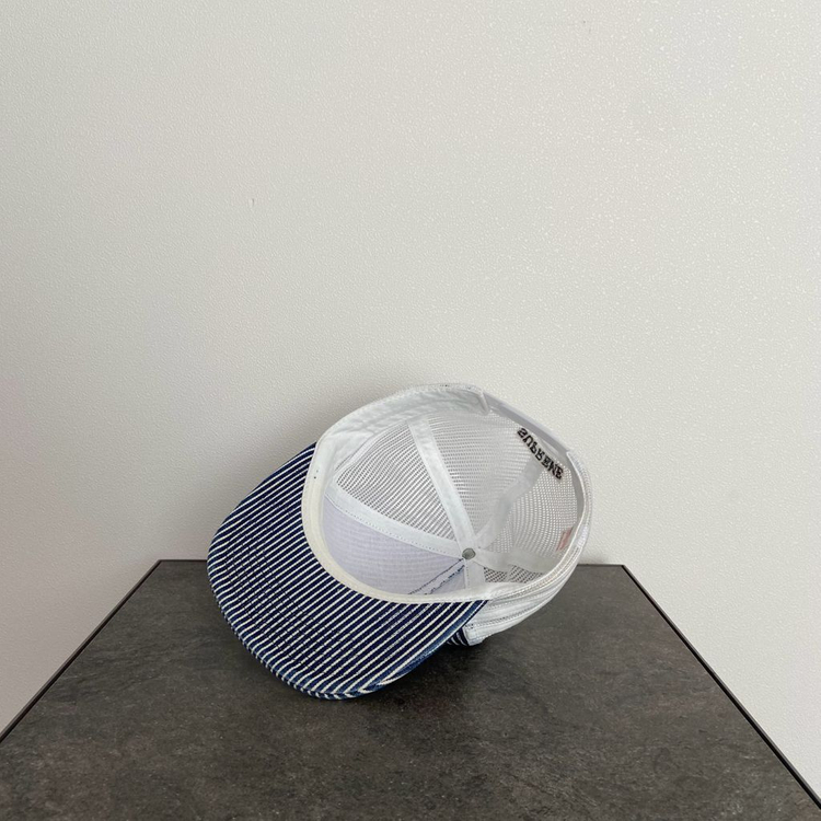 (OS) 슈프림 6패널 볼캡 모자 오일 박스 히코리 스트라이프--5