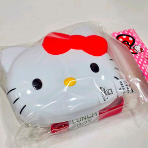 일본 정품 키티 다이컷 도시락통 이미지