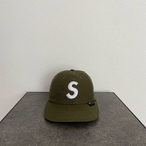 (OS) 슈프림 S로고 볼캡 모자 코듀라 카키