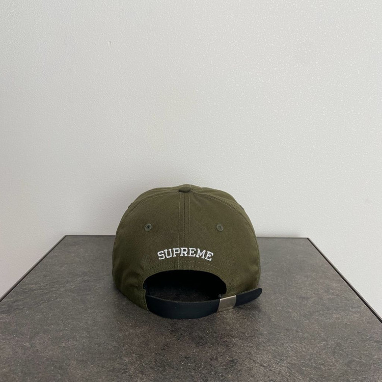 (OS) 슈프림 S로고 볼캡 모자 코듀라 카키--3