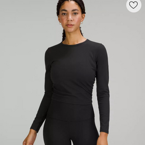 룰루레몬 상의 Nulu 롱슬리브 블랙 4사이즈