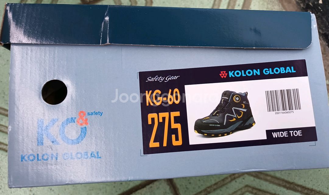 kG-60 코오롱 안전화 280 방수 박스새제품--7