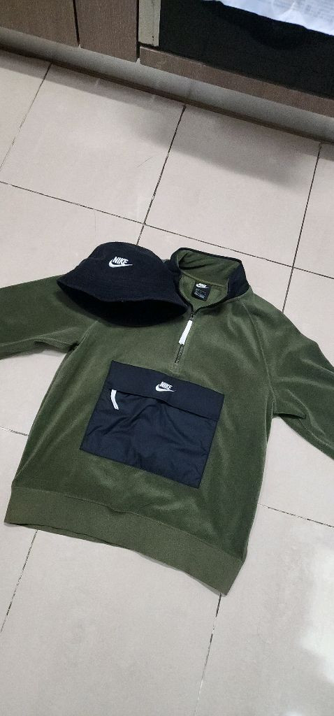 나이키 후리스 아노락/ 나이키 코듀로이 버킷햇 이미지