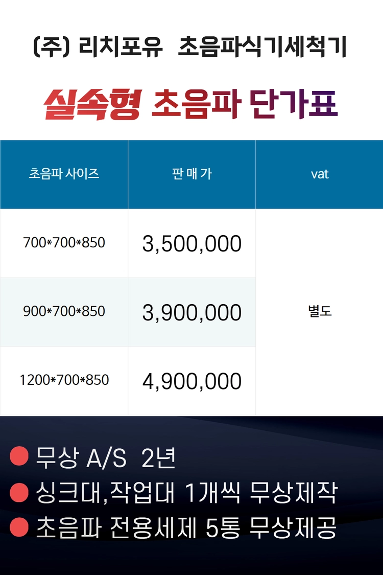 초음파 식기세척기 (최저가 실속형) 이미지