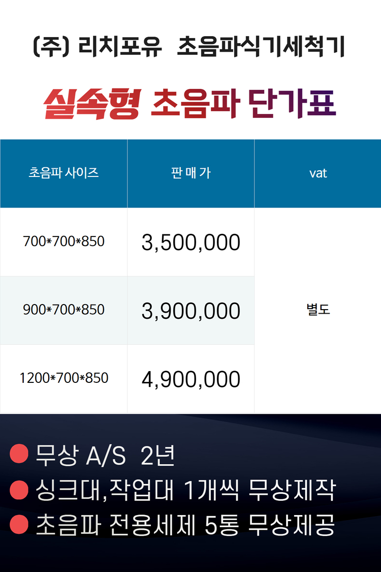 초음파 식기세척기 (최저가 실속형)--5