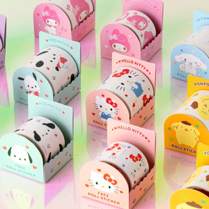산리오 롤스티커 3종 일괄 시나모롤 키티 케로케로케로피 이미지