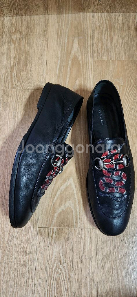 265mm 구찌구두 홀스빗 스네이크 구찌로퍼--5