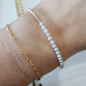 14k3미리볼 최상담수 팔찌