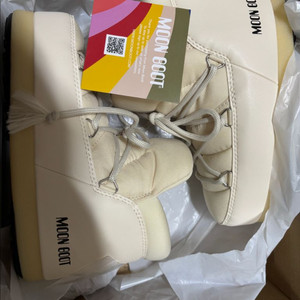 문부츠 아이콘 로고 레이스업 부츠 새생품 35/36