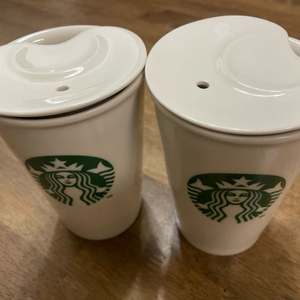 스타벅스 세라믹 머그 컵 2개 일괄