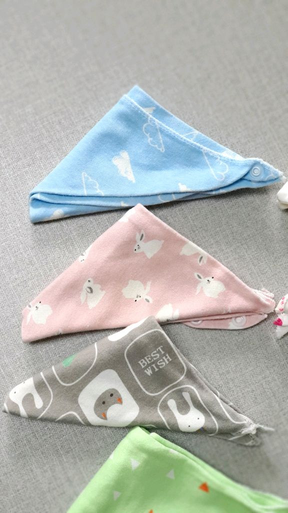 아기 면턱받이 18개 (턱받이, 턱받이빕, 유아턱받이) 이미지