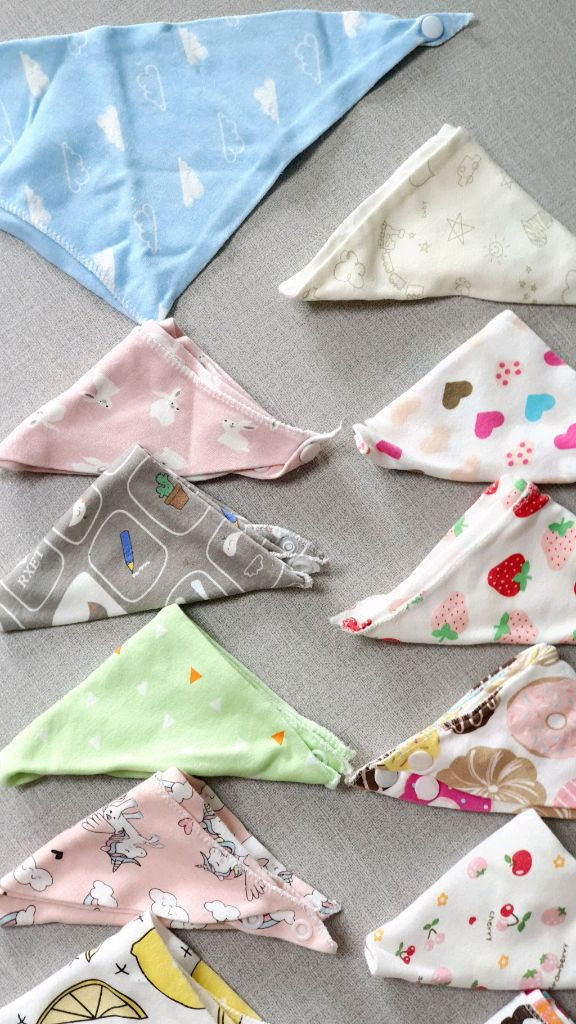 아기 면턱받이 18개 (턱받이, 턱받이빕, 유아턱받이) 이미지