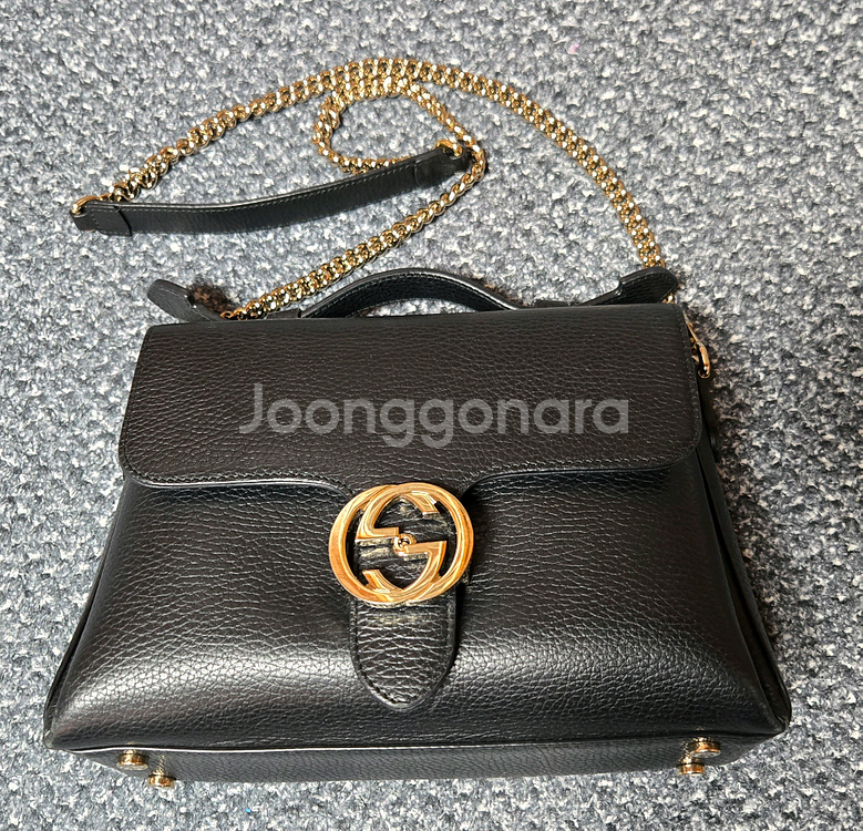 구찌 인터로킹 미니백--1