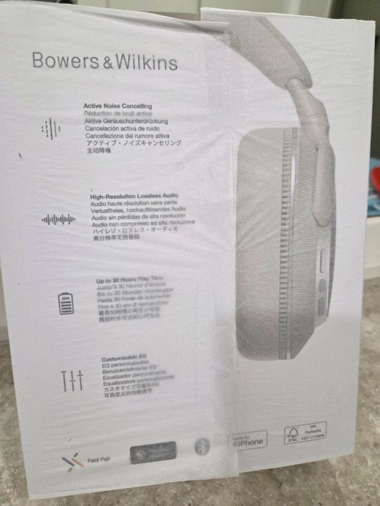 B&W 바워스앤윌킨스 Px7 S3 무선 헤드폰 노이즈캔슬링 캔버스 화이트--4