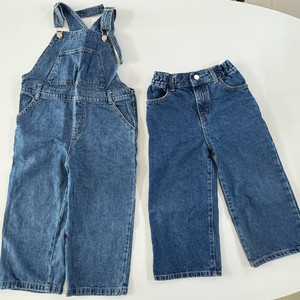 유아청바지, 아동청바지, 아동멜빵, 유아멜빵 2개 일괄